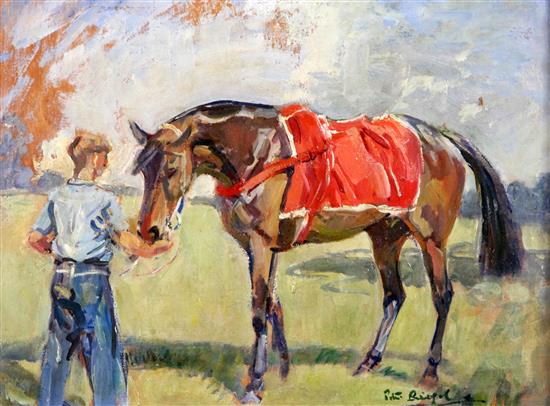 § Peter Biegel (1913-1987) The Scarlet Sheet 10 x 13in.